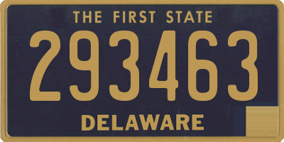 DE license plate 293463