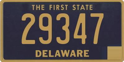 DE license plate 29347