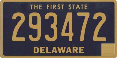 DE license plate 293472