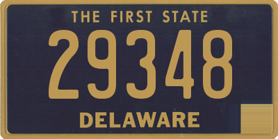 DE license plate 29348