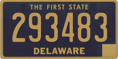 DE license plate 293483