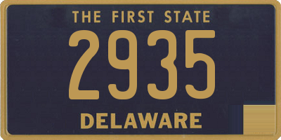 DE license plate 2935