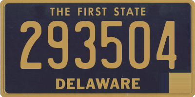 DE license plate 293504