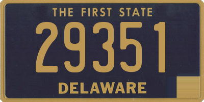 DE license plate 29351