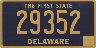 DE license plate 29352