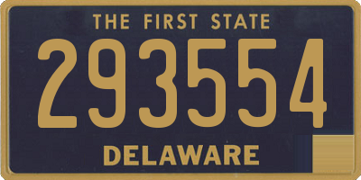 DE license plate 293554