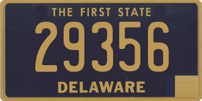 DE license plate 29356