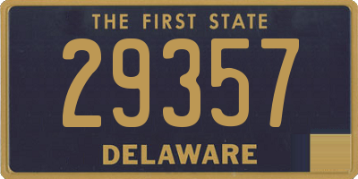 DE license plate 29357