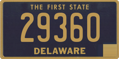 DE license plate 29360