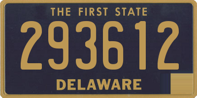 DE license plate 293612