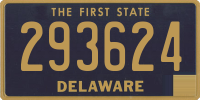 DE license plate 293624