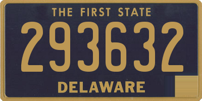 DE license plate 293632
