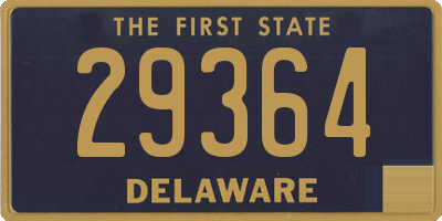 DE license plate 29364