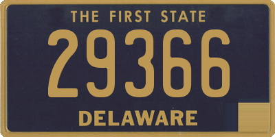 DE license plate 29366