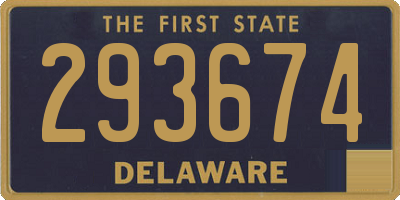 DE license plate 293674