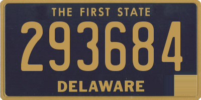 DE license plate 293684