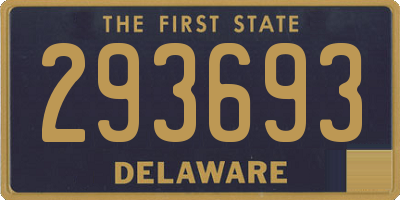 DE license plate 293693