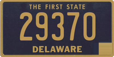 DE license plate 29370