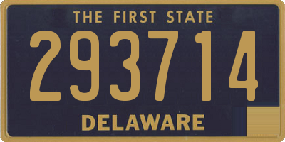 DE license plate 293714