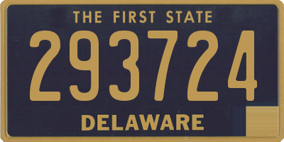DE license plate 293724