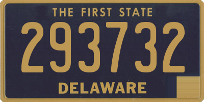 DE license plate 293732