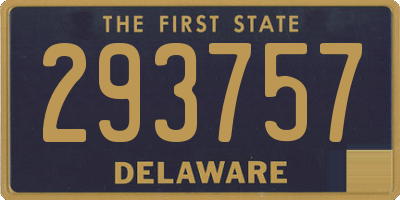 DE license plate 293757