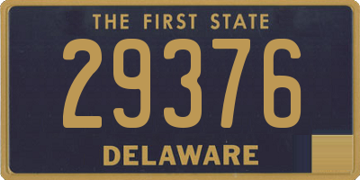 DE license plate 29376