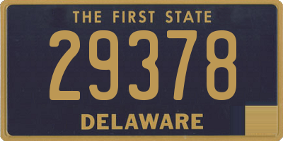 DE license plate 29378