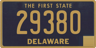 DE license plate 29380