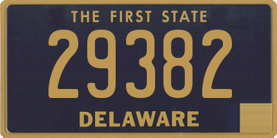 DE license plate 29382