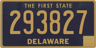 DE license plate 293827