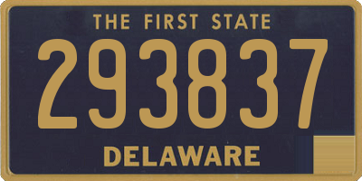 DE license plate 293837