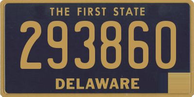 DE license plate 293860