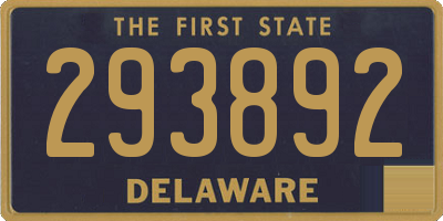 DE license plate 293892