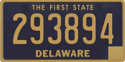 DE license plate 293894
