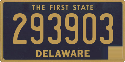 DE license plate 293903