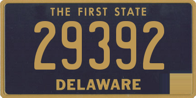 DE license plate 29392