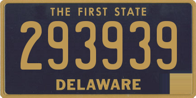 DE license plate 293939