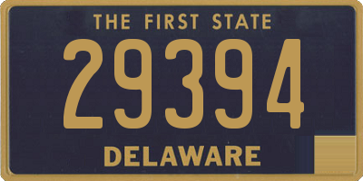 DE license plate 29394