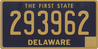 DE license plate 293962
