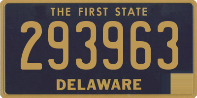 DE license plate 293963