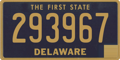 DE license plate 293967
