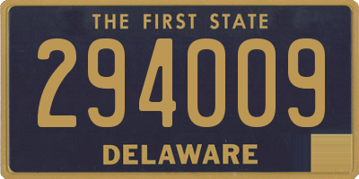 DE license plate 294009
