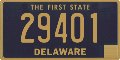 DE license plate 29401