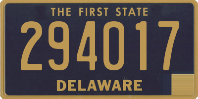 DE license plate 294017