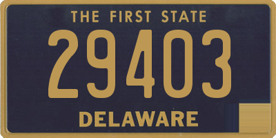 DE license plate 29403