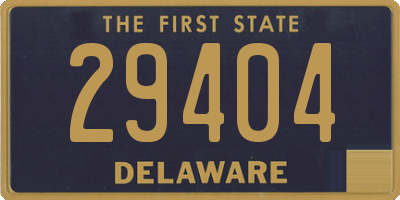 DE license plate 29404