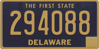 DE license plate 294088
