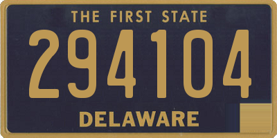 DE license plate 294104