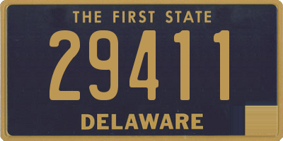 DE license plate 29411